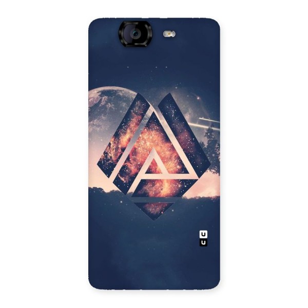 Moon Abstract Back Case for Canvas Knight A350