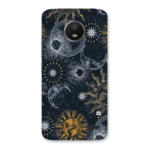 Moon And Sun Back Case for Moto E4