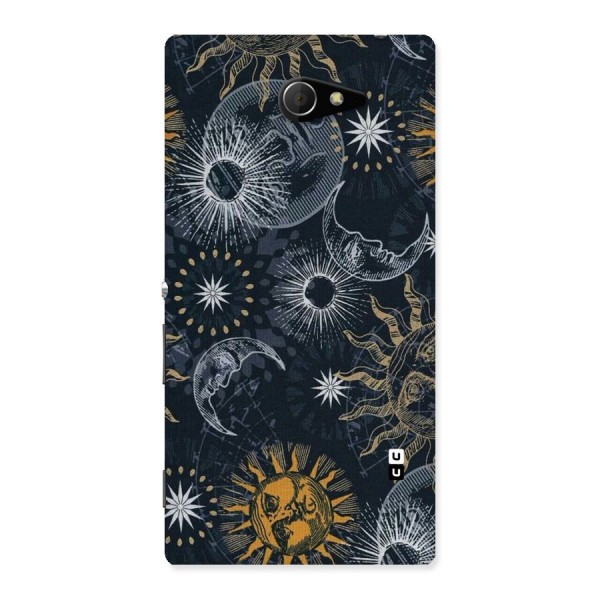 Moon And Sun Back Case for Sony Xperia M2