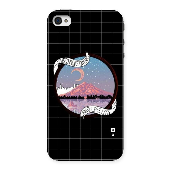 More Dreams Back Case for iPhone 4 4s