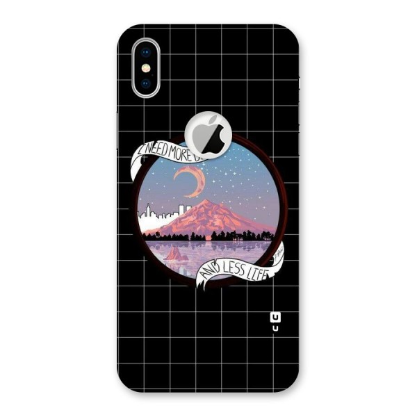 More Dreams Back Case for iPhone XS Logo Cut