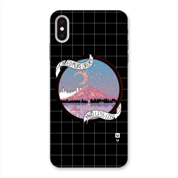 More Dreams Back Case for iPhone XS Max