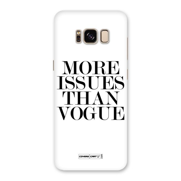 More Issues than Vogue (White) Back Case for Galaxy S8
