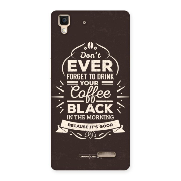 Morning Coffee Love Back Case for Oppo R7