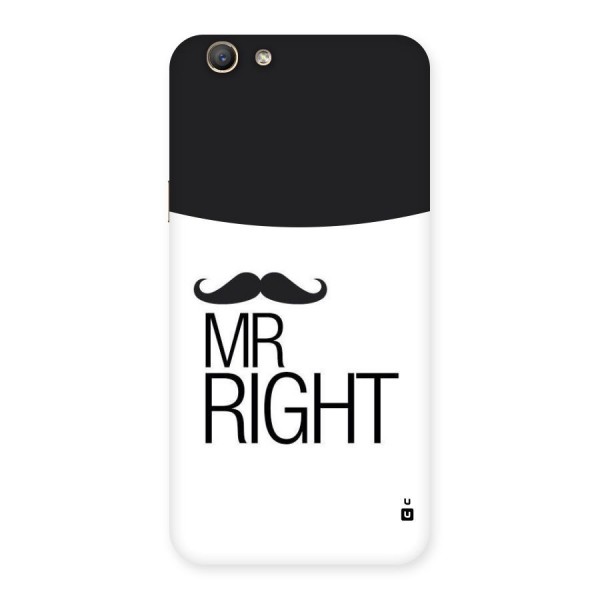 Mr. Right Moustache Back Case for Oppo F1s