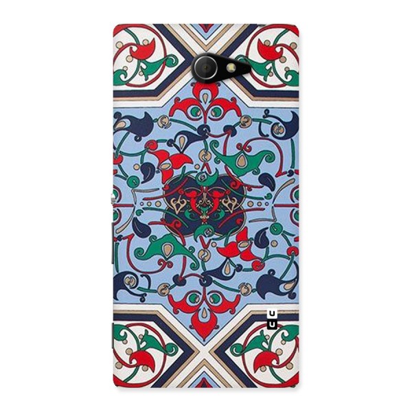 Multi Block Pattern Back Case for Sony Xperia M2