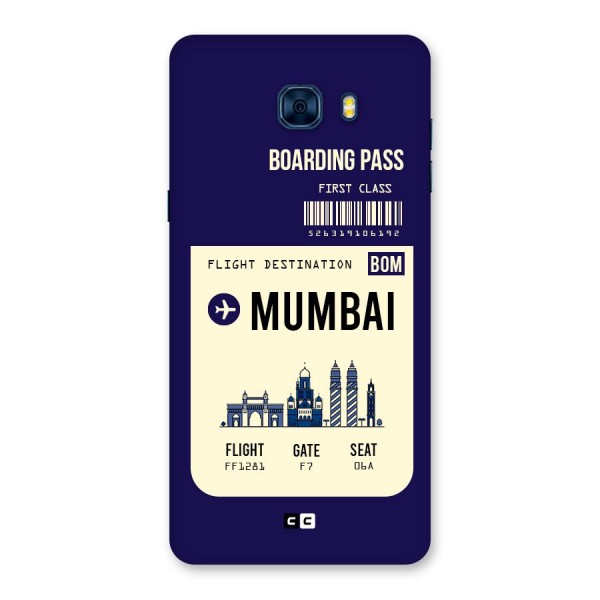 Mumbai Boarding Pass Back Case for Galaxy C7 Pro