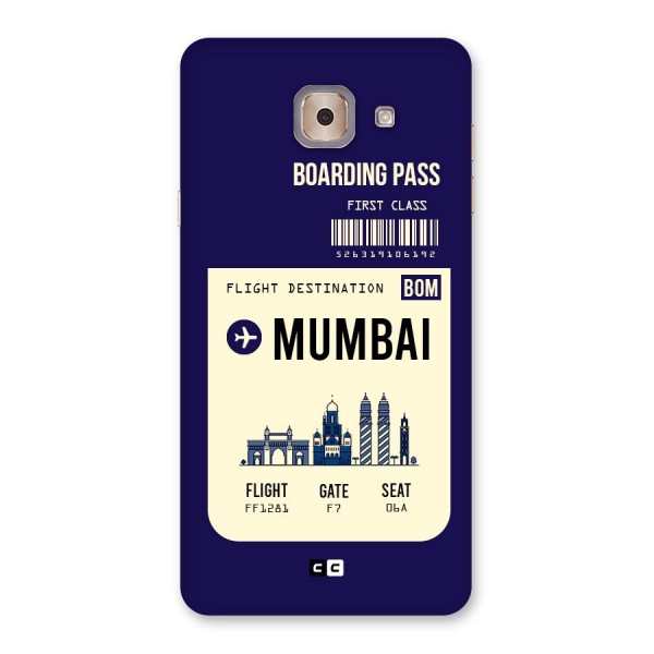 Mumbai Boarding Pass Back Case for Galaxy J7 Max