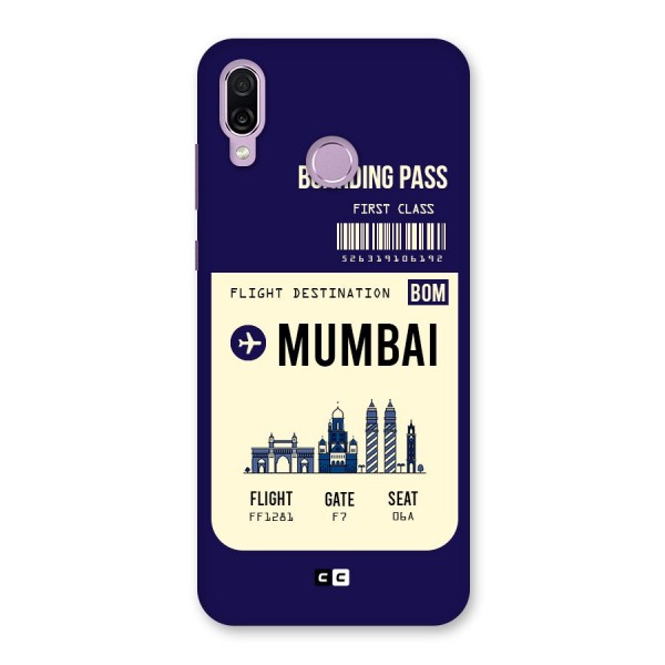 Mumbai Boarding Pass Back Case for Honor Play