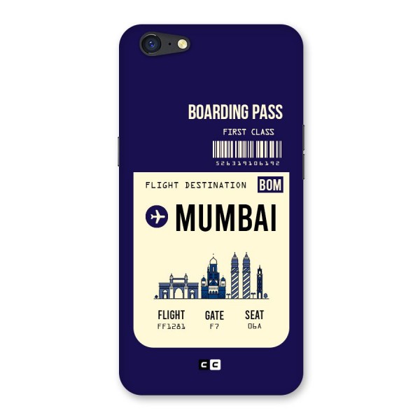 Mumbai Boarding Pass Back Case for Oppo A71