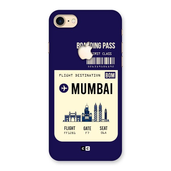 Mumbai Boarding Pass Back Case for iPhone 7 Apple Cut