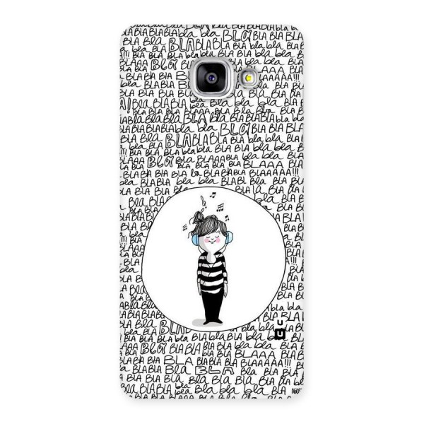 Music And Bla Bla Back Case for Galaxy A5 2016