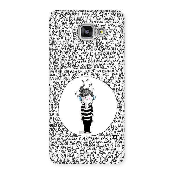 Music And Bla Bla Back Case for Galaxy A7 2016