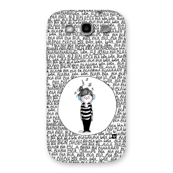 Music And Bla Bla Back Case for Galaxy S3 Neo