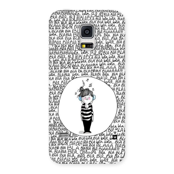 Music And Bla Bla Back Case for Galaxy S5 Mini