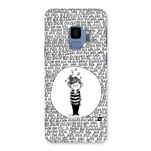 Music And Bla Bla Back Case for Galaxy S9