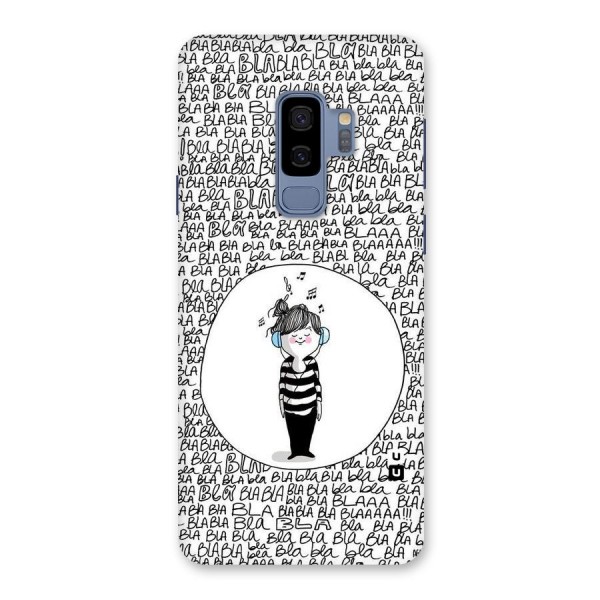 Music And Bla Bla Back Case for Galaxy S9 Plus