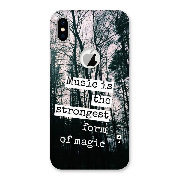 Music Magic Back Case for iPhone X Logo Cut