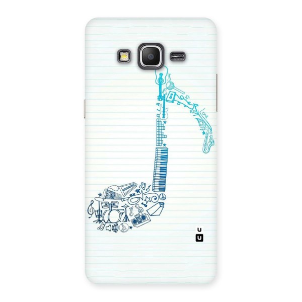 Music Note Design Back Case for Galaxy Grand Prime