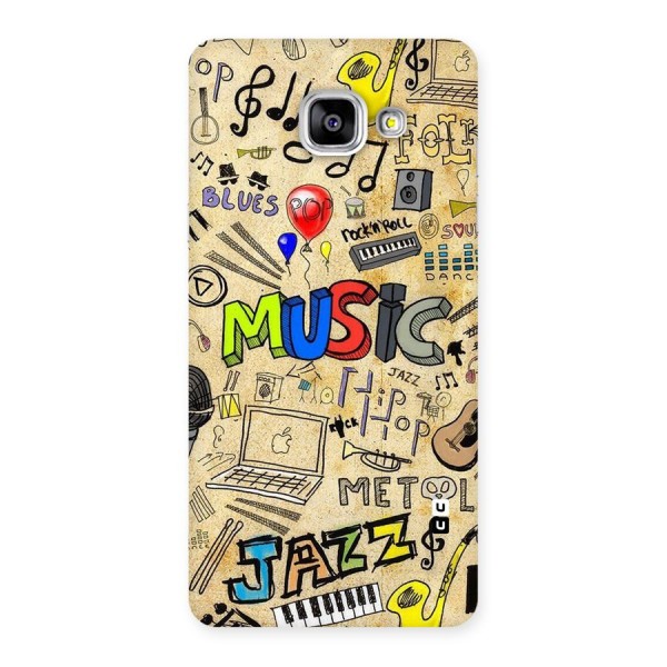 Music Pattern Back Case for Galaxy A5 2016