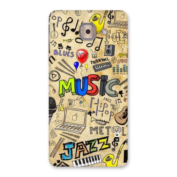 Music Pattern Back Case for Galaxy J7 Max