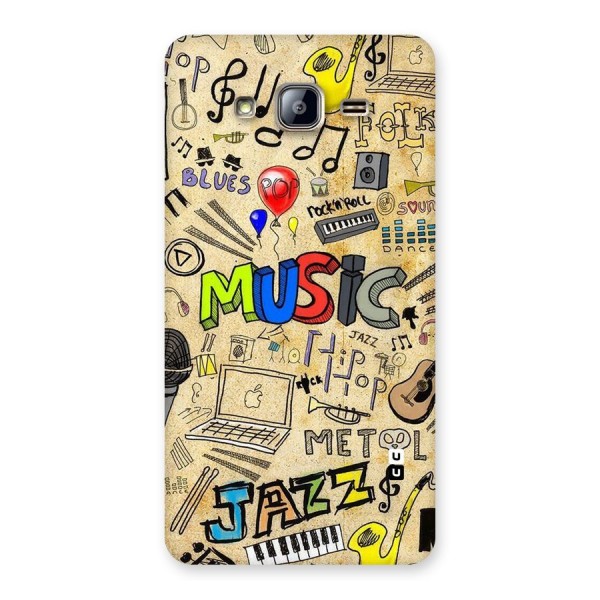 Music Pattern Back Case for Galaxy On5