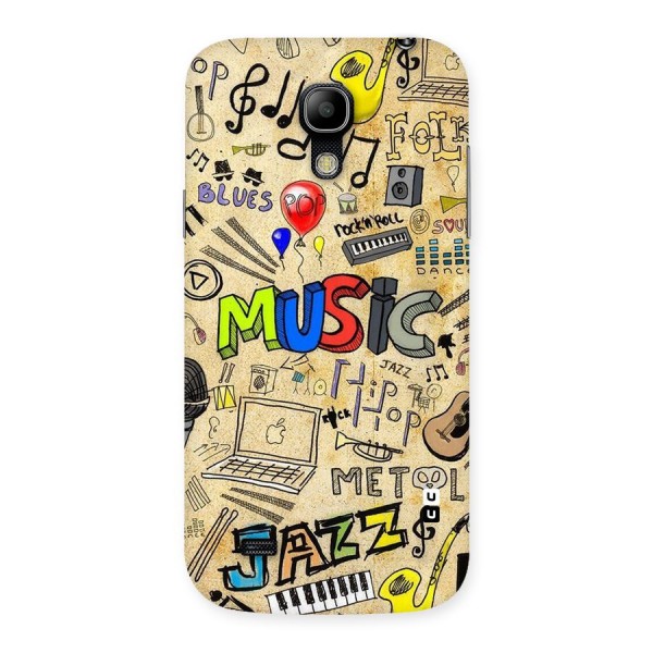 Music Pattern Back Case for Galaxy S4 Mini