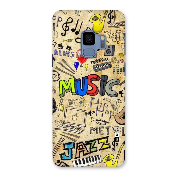 Music Pattern Back Case for Galaxy S9