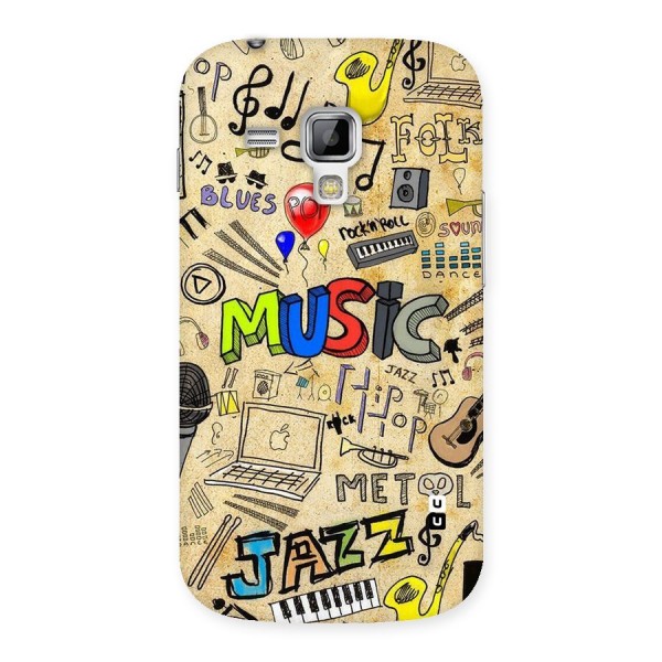 Music Pattern Back Case for Galaxy S Duos