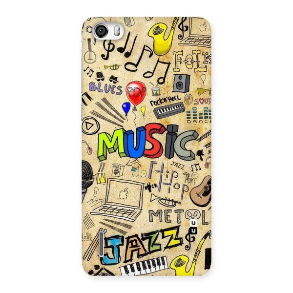 Music Pattern Back Case for Honor 6