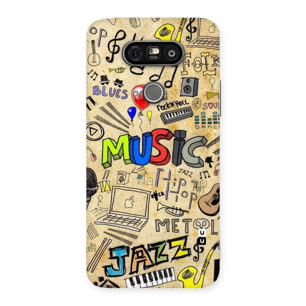 Music Pattern Back Case for LG G5