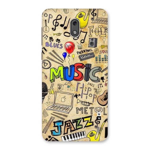 Music Pattern Back Case for Nokia 2