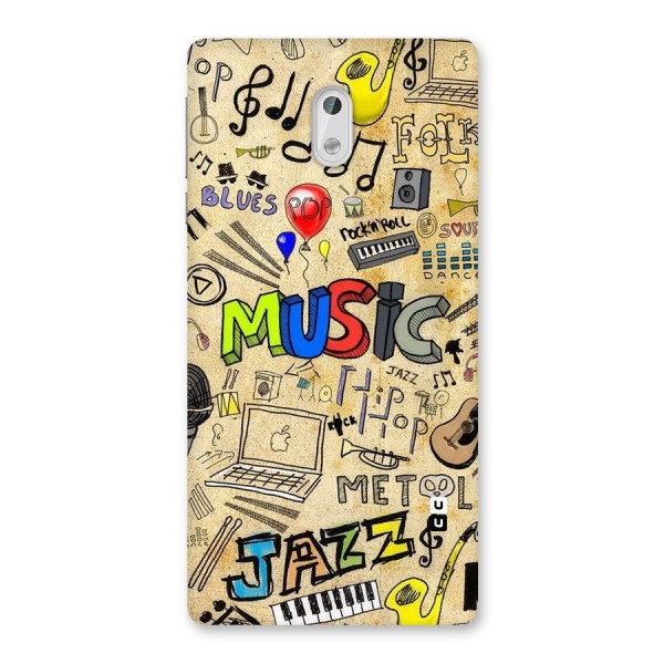 Music Pattern Back Case for Nokia 3