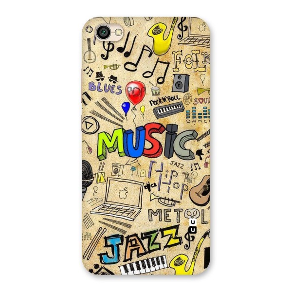 Music Pattern Back Case for Redmi Y1 Lite