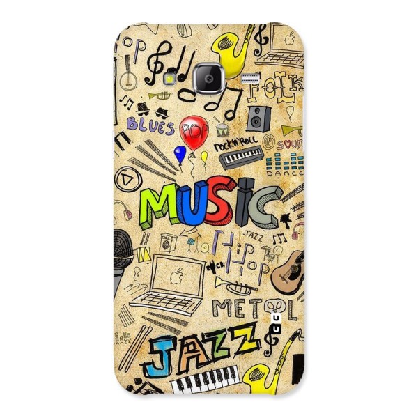 Music Pattern Back Case for Samsung Galaxy J5