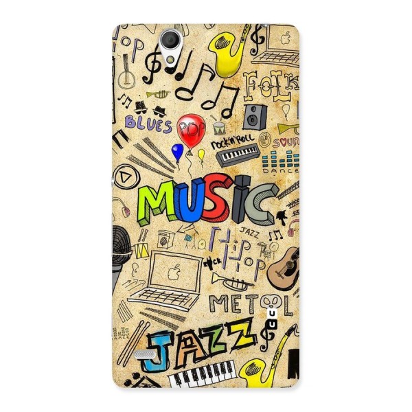 Music Pattern Back Case for Sony Xperia C4