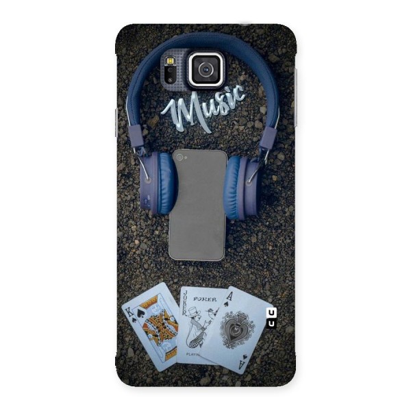 Music Power Cards Back Case for Galaxy Alpha