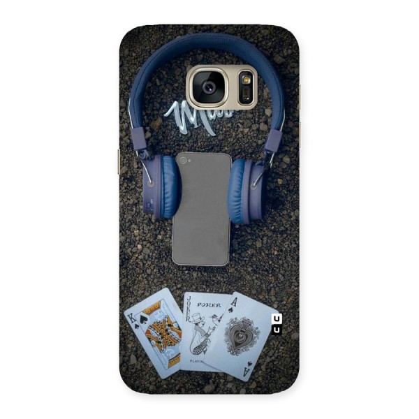 Music Power Cards Back Case for Galaxy S7