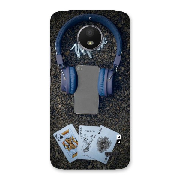 Music Power Cards Back Case for Moto E4