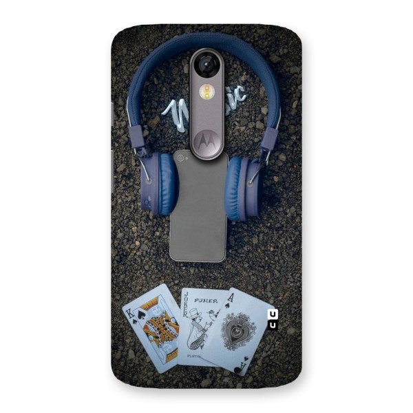 Music Power Cards Back Case for Moto X Force