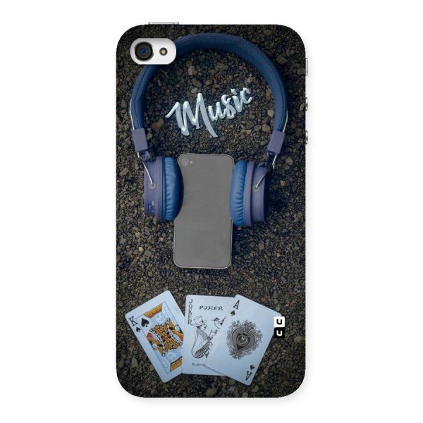 Music Power Cards Back Case for iPhone 4 4s