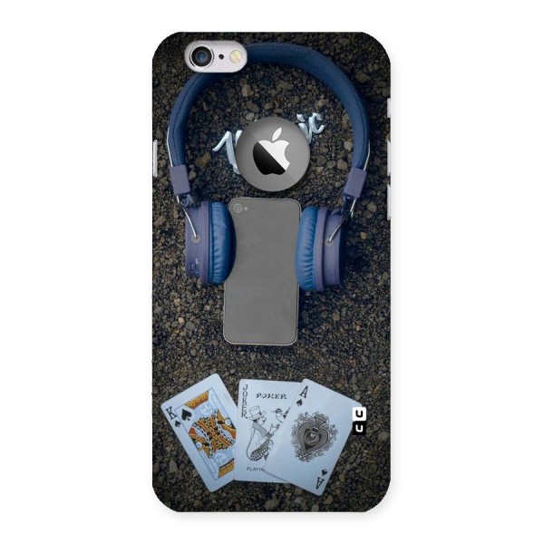 Music Power Cards Back Case for iPhone 6 Logo Cut