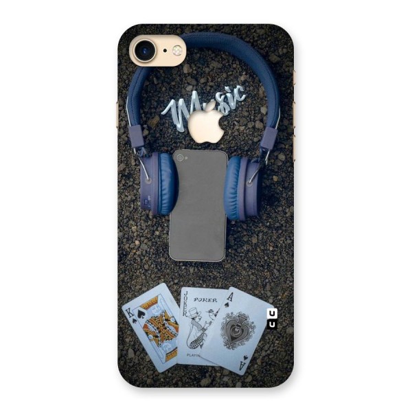 Music Power Cards Back Case for iPhone 7 Apple Cut