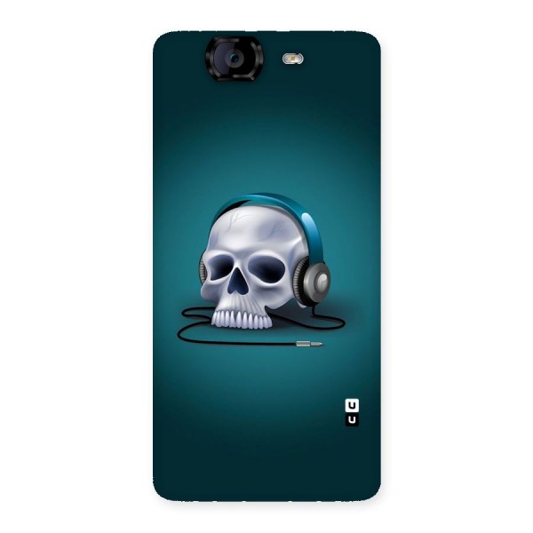 Music Skull Back Case for Canvas Knight A350