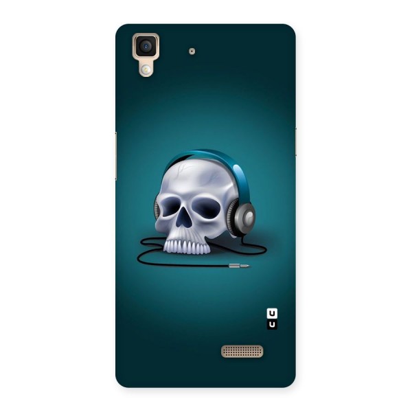 Music Skull Back Case for Oppo R7