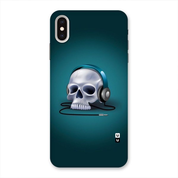 Music Skull Back Case for iPhone XS Max