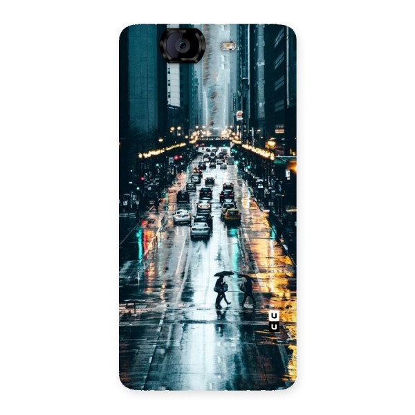 NY Streets Rainy Back Case for Canvas Knight A350