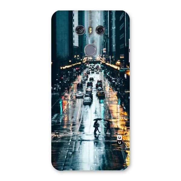 NY Streets Rainy Back Case for LG G6