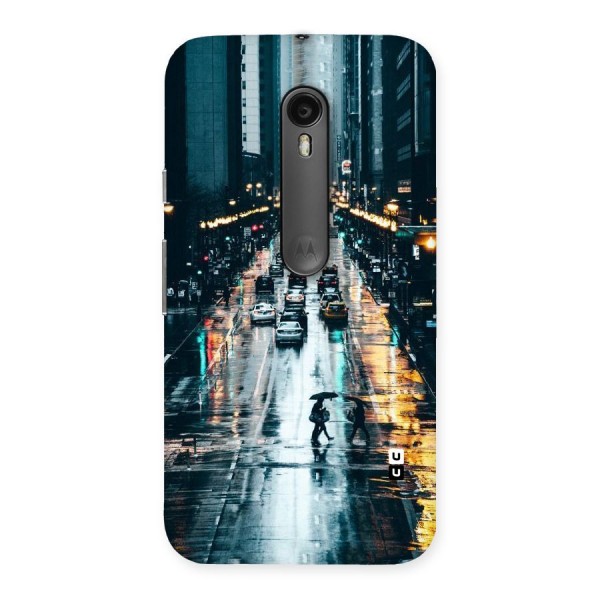 NY Streets Rainy Back Case for Moto G3