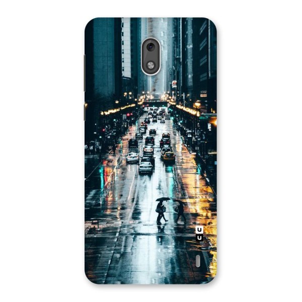 NY Streets Rainy Back Case for Nokia 2